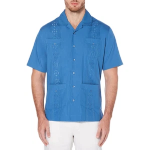Cubavera Short Sleeve Embroidered Guayabera Button-Down Shirt Size S New - Picture 1 of 2