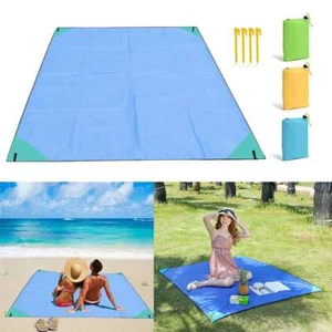Outdoor Picnic Beach Blanket Camping Water Proof Sand Free Pad Foldable Mat - Picture 1 of 15