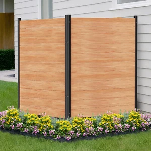 SLSY 2 Panels Air Conditioner Fence Trash Can Fence 36" W X 44" H Privacy Fence - Picture 1 of 23