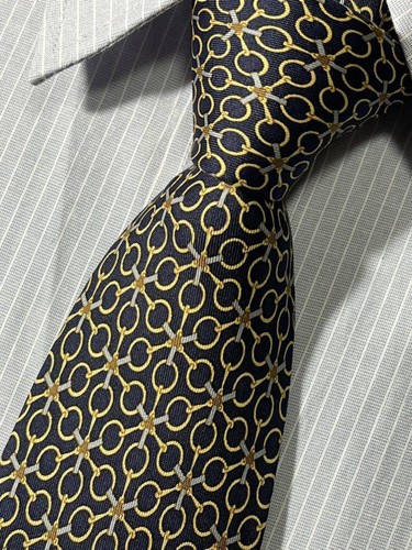 HERMÈS Cravatta uomo HERMES Francia vera seta cravatta abito classico lusso multicolore W588