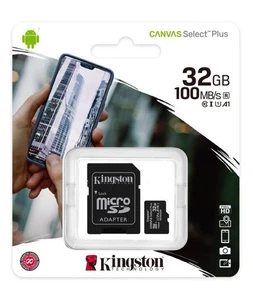 Kingston Micro SD SDHC memory Card Class 10 32GB Memory with SD card Adapter - Picture 1 of 1