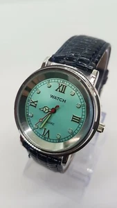 Exclusive Elegant 40mm Blue & Silver Watch for Men | Minimal Leather Watch Strap - Picture 1 of 11