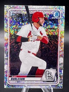 2020 Bowman Chrome Alec Burleson  #BD-45 1st Prospect SPECKLE REFRACTOR Draft