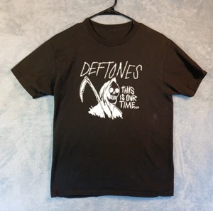 Deftones Black Graphic T-Shirt Short Sleeve This Is Our Time Reaper Small? - Picture 1 of 3
