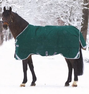 Horseware Rambo Original Turnout Rug Leg Arches Heavy Weight 400g Green 5'6-7'3" - Picture 1 of 8