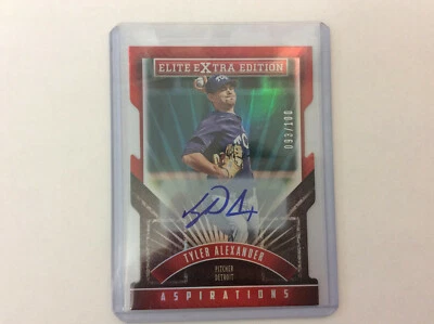 2015 Elite Extra Edition Autographs Aspirations Die Cut 093/100 Tyler Alexander - Image 1 of 2