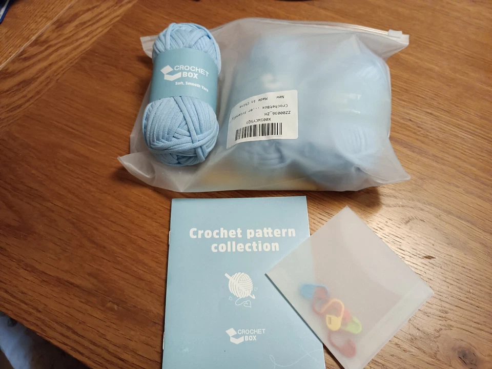 Crochet Box Yarn 3 balls cotton nylon blend (ideal for beginners) new in bag - Image 1 of 1