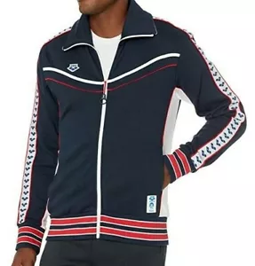 Giacca Arena Uomo Mark Spitz Full -Zip Colore Navy-Bianco Taglia X-Small ~ - Foto 1 di 4