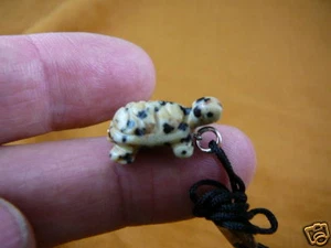 (an-turt-3) TURTLE tortoise SPOTS carving Pendant NECKLACE FIGURINE love turtles - Picture 1 of 1