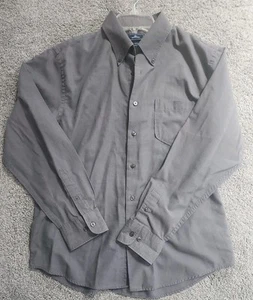 Herren Dockers Classic Fit Button Down Oberhemd Gr. L Kragenhemd grau - Bild 1 von 4