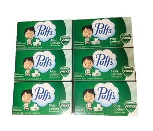 6 BOX PUFFS VICKS DUFT PLUS LOTION 2-LAGIG GESICHTSTUCH FAMILIE GRÖSSE 88 BLATT/BOX - Bild 1 von 1