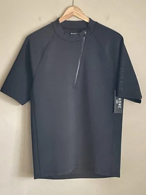 Rhone Hombre Freeride Rashgaurd Cremallera Manga Corta Negro 101876 001 L Foto 1 de 4