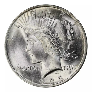 1923 Peace Dollar PCGS MS-66 CAC - Picture 1 of 4