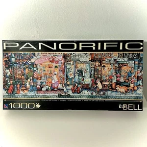 Vintage Panorific Puzzle Art By Bill Bell Rare 2007 Main St City 39x15 Sure-lox - Picture 1 of 1