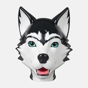 FURRJOI Silicone  BDSM Husky Hood Dog Mask Headgear For Halloween Puppy Love  - Picture 1 of 4