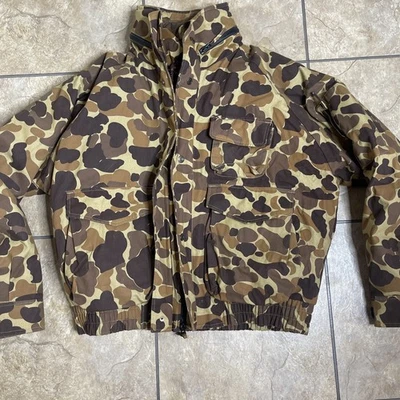 VTG Field Stream Camo Hunting Coat Men 2XL Hooded Double Lined Jacket Waterproof - Image 1 of 4