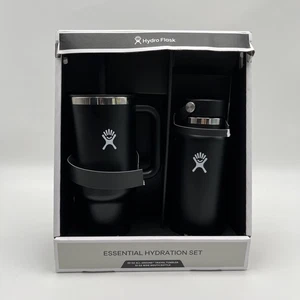 Hydro Flask Essential Stainless Steel Tumbler & Bottle Hydration Set, Black - Picture 1 of 11