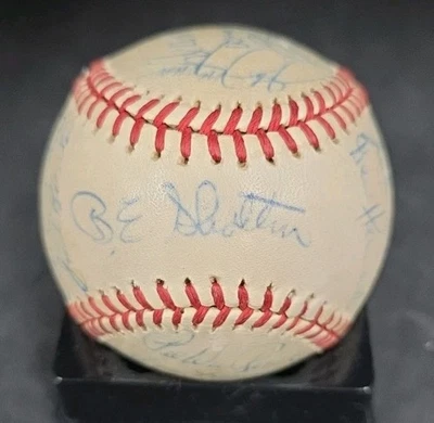 1950 Brooklyn Dodgers Team Signed Baseball Hodges Bankhead Cox +++ JSA Letter - Image 1 of 4