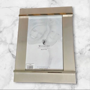 Waterford Silverplate 4x6 Elegant Picture Frame Tarnish Proof Wedding Holiday  - Picture 1 of 3