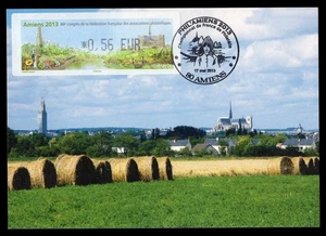 FRANCE 2013 Carte Maximum Card ATM LISA - Amiens 86 Congrès FFAP PHIL'AMIENS - Imagen 1 de 1