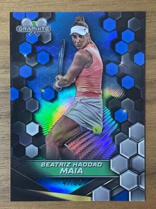2024 Topps Graphite Tennis - Beatriz Haddad Maia - Blue Refractor - 47/50 - Picture 1 of 2