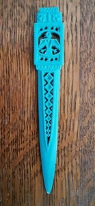 Southwest Indian Foundation Türkis Kunststoff Donnervogel Brieföffner 70er Jahre - Bild 1 von 1