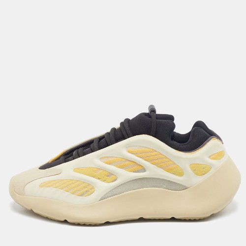Sneakers Yeezy x Adidas beige giallo a rete e poliuretano 700 V3 cartamo