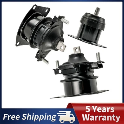Juego de 3 Montaje Motor Delantero Trasero Derecho Para 2004-2006 Acura TL 2007-2008 TL 3.2L Foto 1 de 4