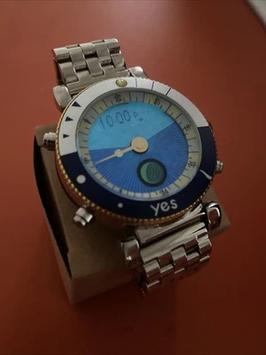 YES World Watch Mens Lunar Phase Longitude /latt Sunrise Sunset More - Image 1 of 3