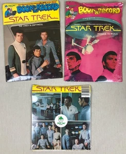 Set of 3, Star Trek  Book and Record Sets, 1979 - Picture 1 of 11