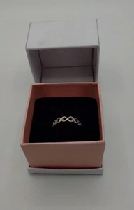 PANDORA Sterling Silver Infinite Shine Ring Size 52 190994 BOXED RETIRED - Picture 1 of 13