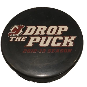 NJ Devils DROP THE PUCK Puck SGA New Jersey 2012-13 Season - Picture 1 of 4