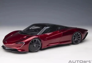 1/18 AUTOart McLaren Speedtail rojo metálico con caja de Japón 76087 modelo d... - Imagen 1 de 10