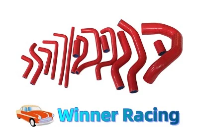 Manguera de refrigeración y calefacción de radiador de silicona para Jaguar XJS V12 1976-1996 rojo Foto 1 de 4