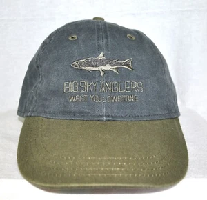 *BIG SKY ANGLERS* Trout fly fishing Ball cap hat longer bill *OURAY 51004-5* - Picture 1 of 3