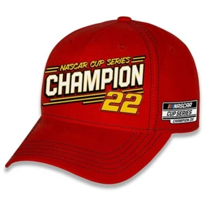 Joey Logano 2024 NASCAR Cup Series Champ #22 Number NASCAR Hat Red - Picture 1 of 1