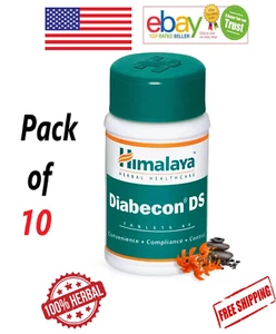 (10 X 60 = 600 Tabs) Himalaya Diabecon DS For Blood Sugar Supports (FREE SHIP) - Picture 1 of 5