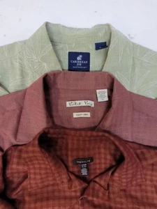 lot of 3 casual short sleeve button up shirt 3 pack size xL  / we3867 r4 - Picture 1 of 4