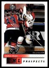1999-00 Upper Deck MVP Stanley Cup Silver Script Andrei Shefer Rookie Halifax