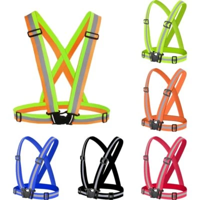 Jogging Safety Highlight Reflective Vest Night Work Security Reflective Straps - Image 1 of 4