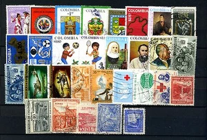 Collezione COLOMBIA Lotto 30 francobolli Stamps Timbres - Picture 1 of 1
