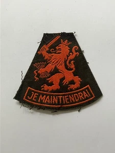 Netherlands, Dutch Army Je Maintiendrai sleeve patch - Picture 1 of 2