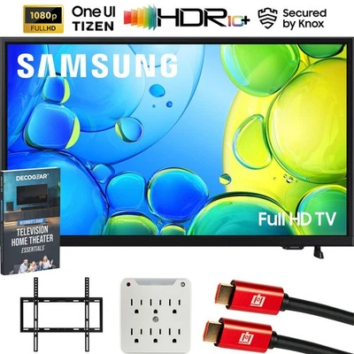 Samsung 40 дюймов FHD F6000F 4K Smart TV 2025 с комплектом настенного крепления телевизора 19-45 дюймов - Изображение 1 из 4