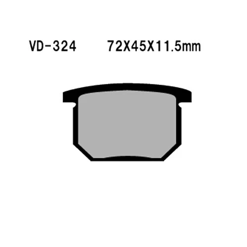 Pastillas de freno semimetálicas Vesrah [delanteras] para Suzuki GS650G (1981-1983) Foto 1 de 2