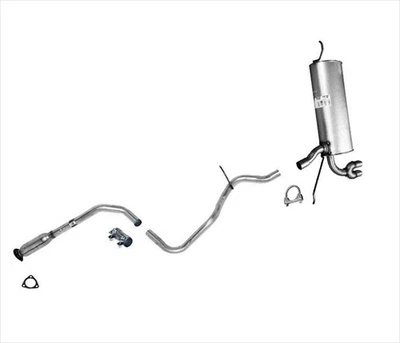 Muffler Exhaust Pipe System MADE IN USA for Pontiac Grand Am 2.2L 2.4L 3.4 99-05 - Image 1 of 4