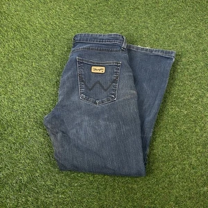 Wrangler Womens Jeans W32 L30 Blue Regular Body Bootcut Dark Wash Comfort Modern - Picture 1 of 4