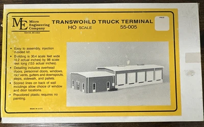 Micro-Engineering HO Scale Kit 55-005 Transworld Truck Terminal NIB! - Image 1 of 3