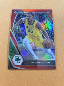 2021-22 Panini Prizm Draft Picks Davion Mitchell Red Prizm 91/299 #13 - Picture 1 of 3