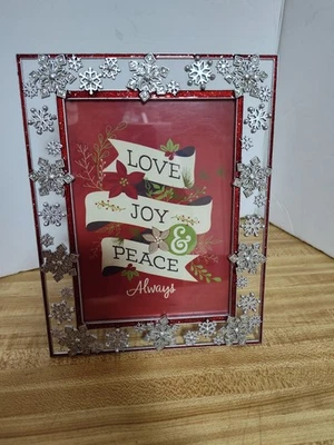 Marco de fotos cuadrado de San Nicolás 8x10 de metal nuevo con temática navideña y marco de raj bonito Foto 1 de 4