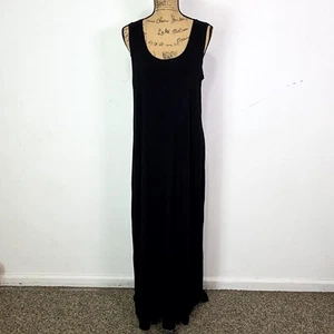Fresh Produce Womens Sz XL Maxi Dress Black Sleeveless Scoop Neck - Picture 1 of 4